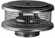 Stainless steel chimney cap with spark arrestor for masonry fireplaces